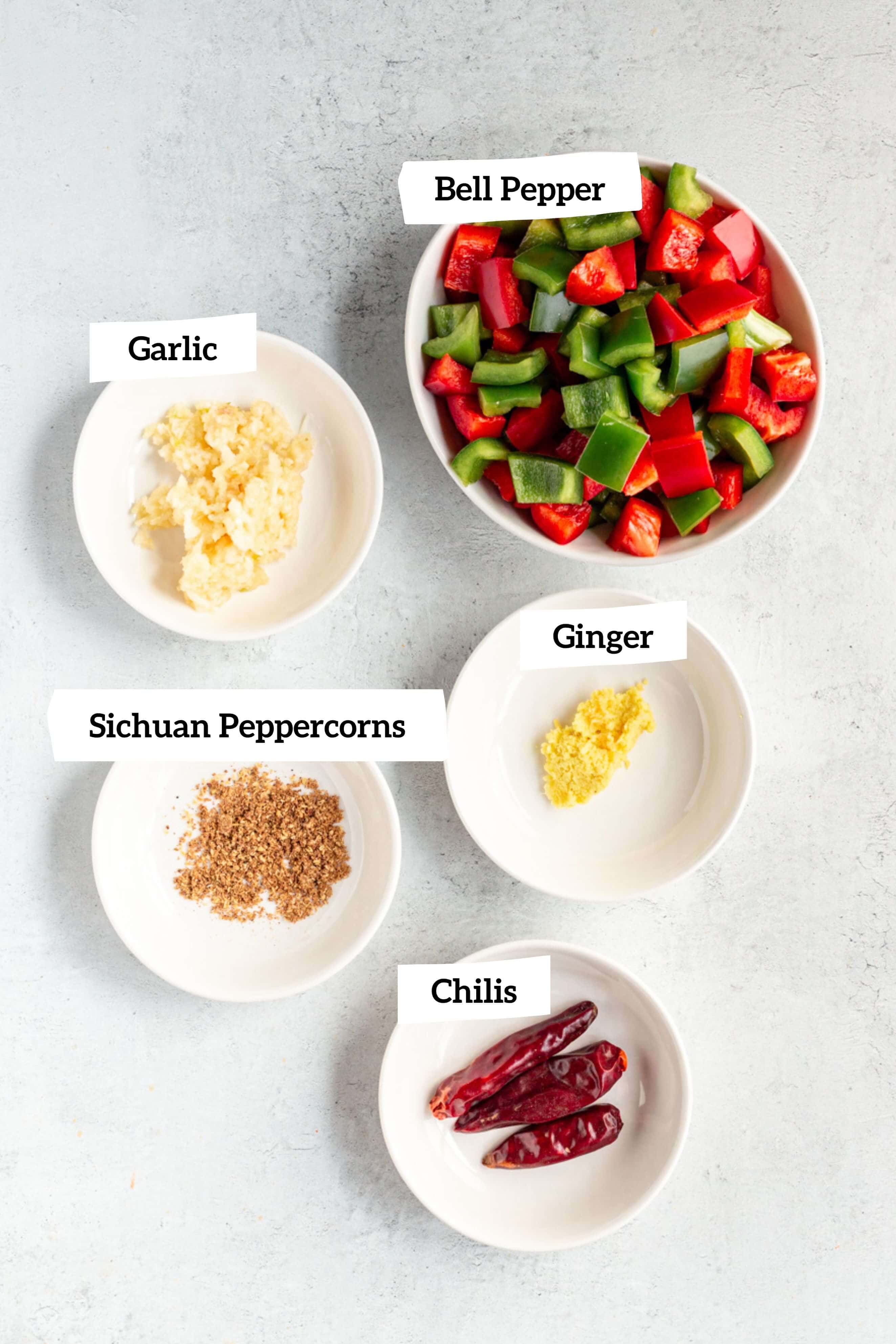 Kung Pao Tempeh Stir Fry Ingredients