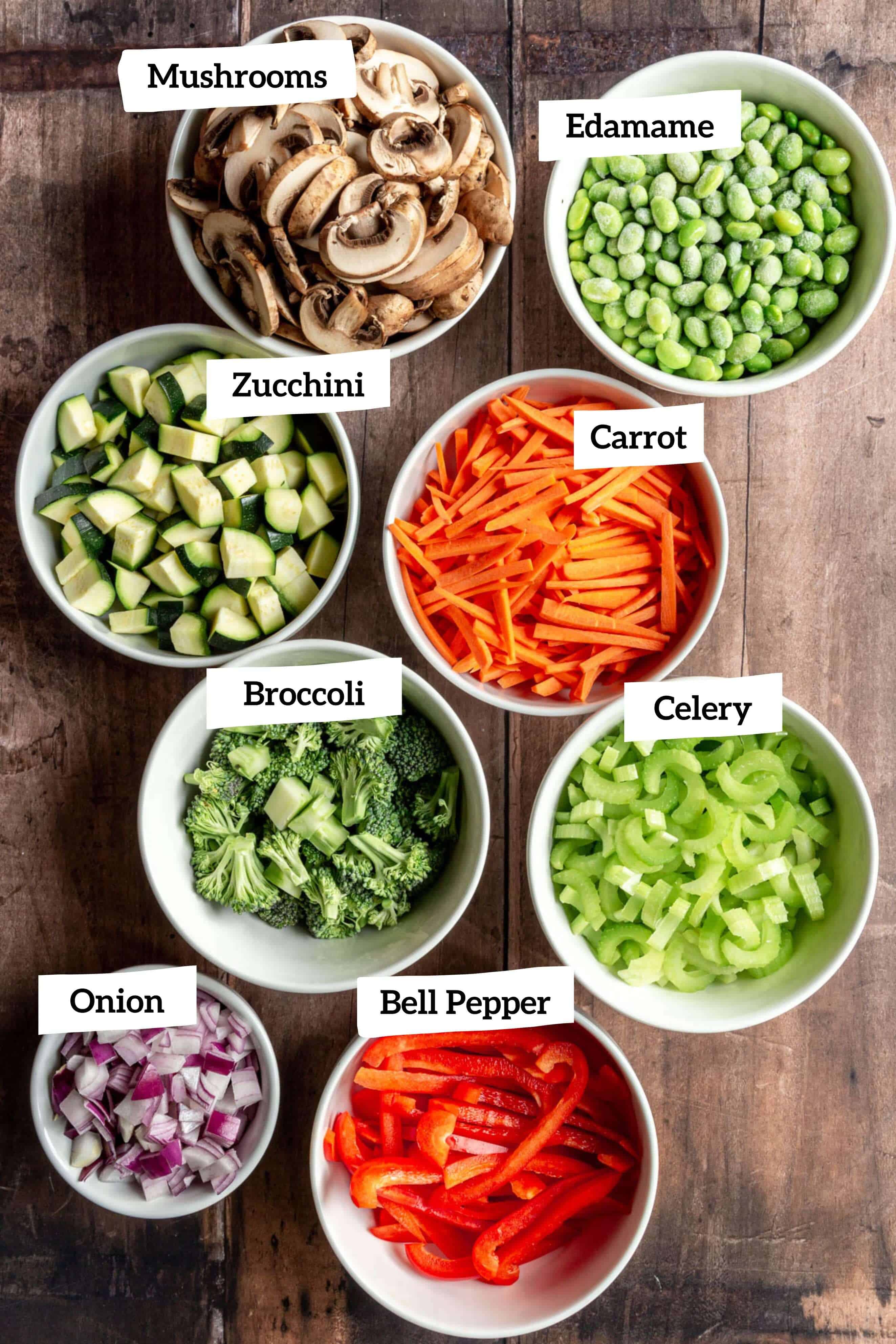 Vegetable ingredients.
