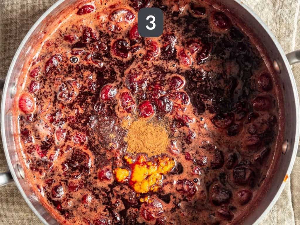 Refined Sugar Free Cranberry Sauce Step 3