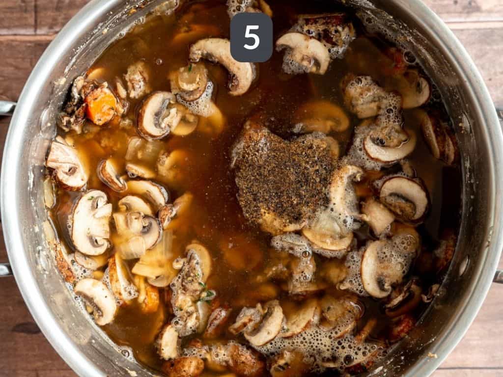 Vegan Cream of Mushroom Soup Step 5