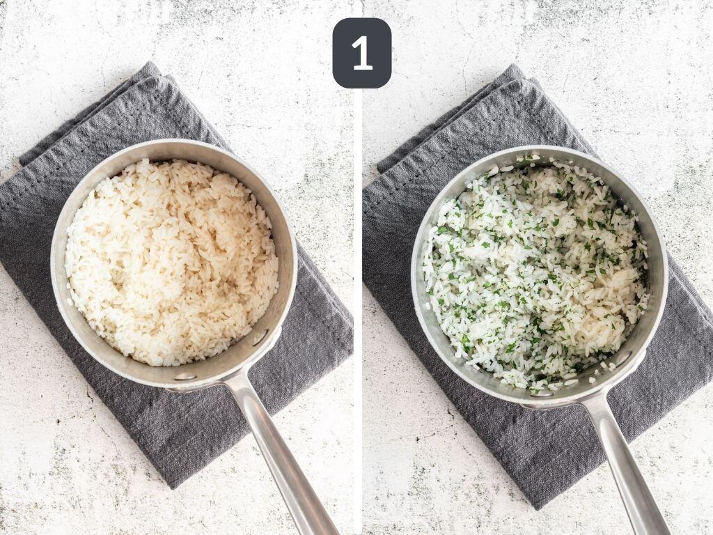 Vegan Fajita Bowls Step 1 rice