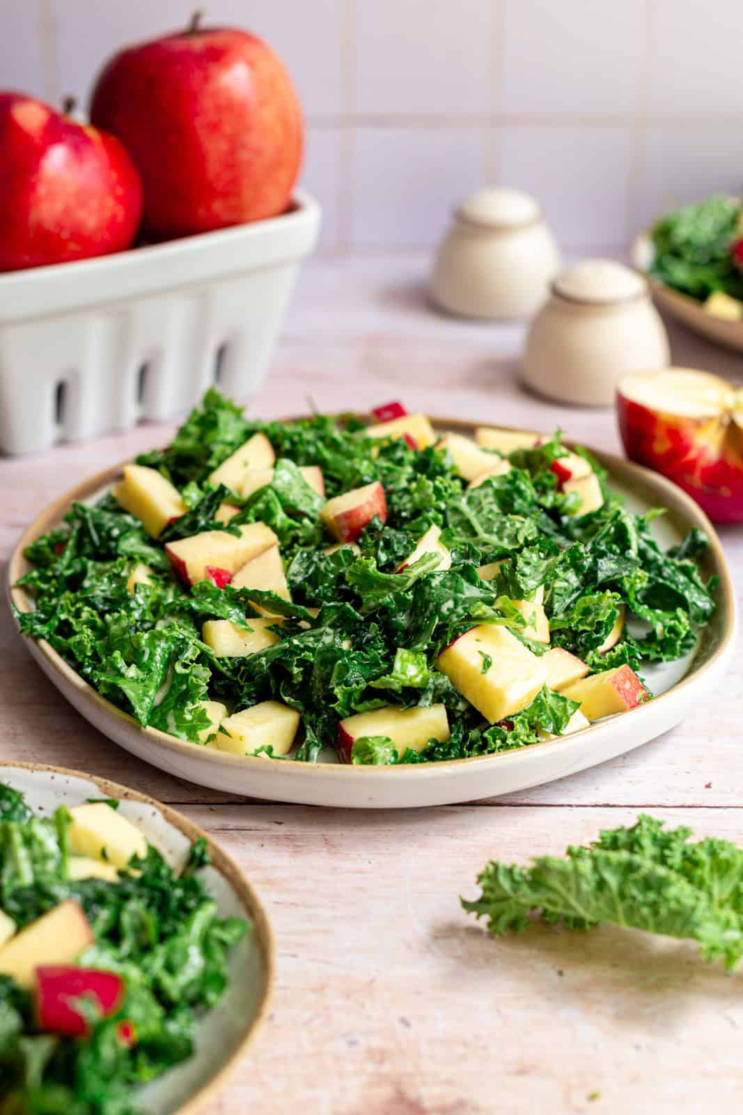 Vegan Kale Apple Slaw