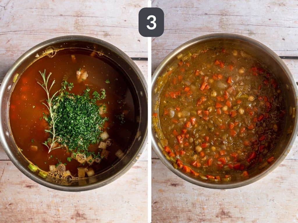Vegan Orzo Soup Step 3