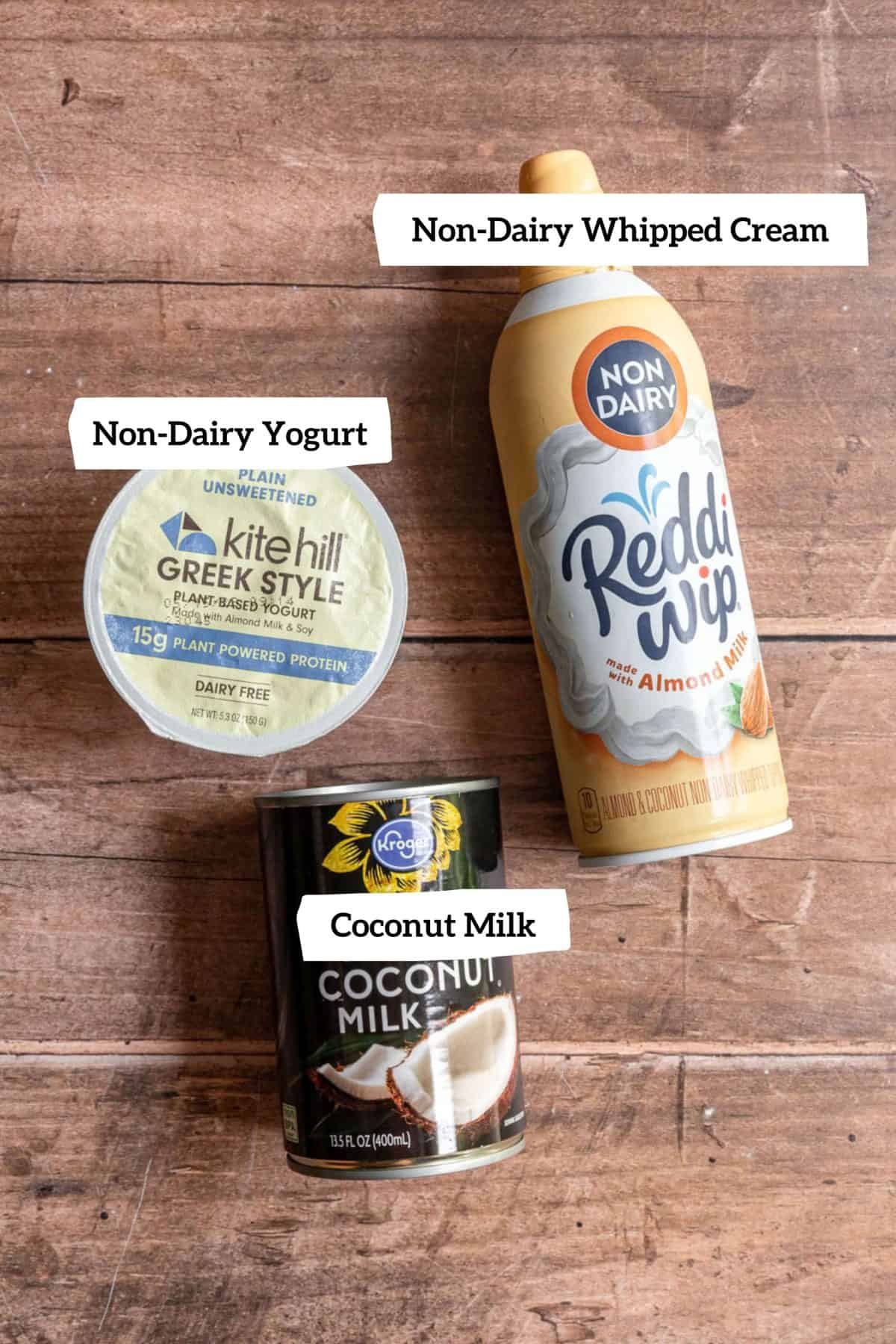 Vegan whipped cream options.
