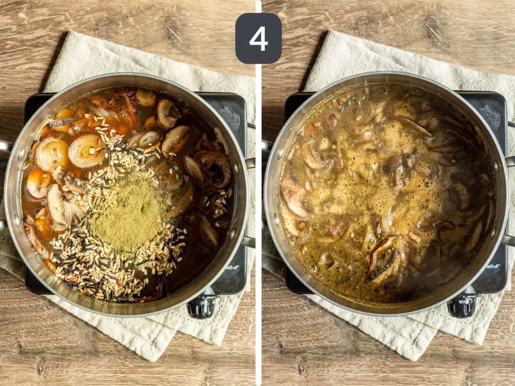 Vegan Wild Rice Stuffed Acorn Squash Step 4