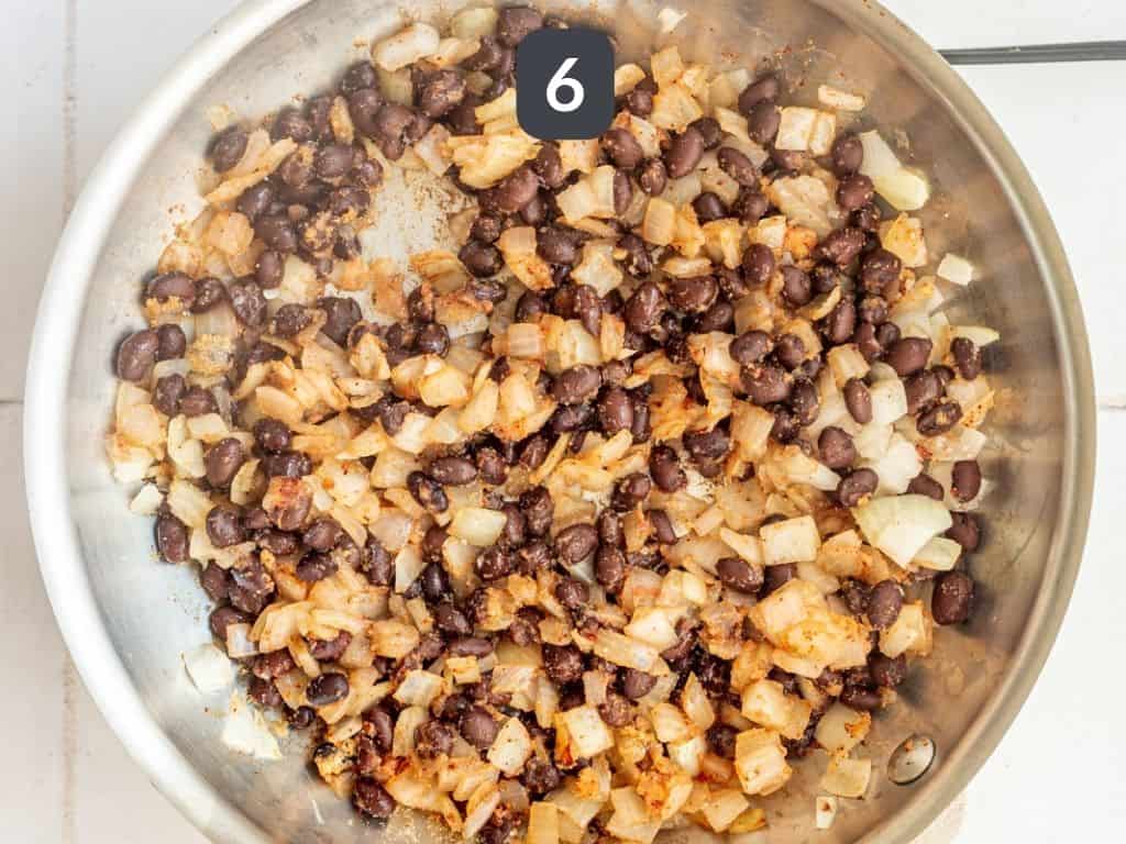 Halloween Jack-O-Lantern Stuffed Peppers Step 6