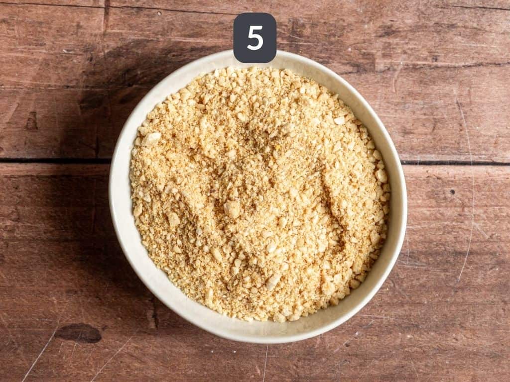 Broccoli Parmesan Spaghetti Squash Step 5 - make the parm.