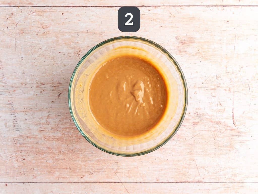 Tofu Poke Bowl Step 2 - make the sauce.