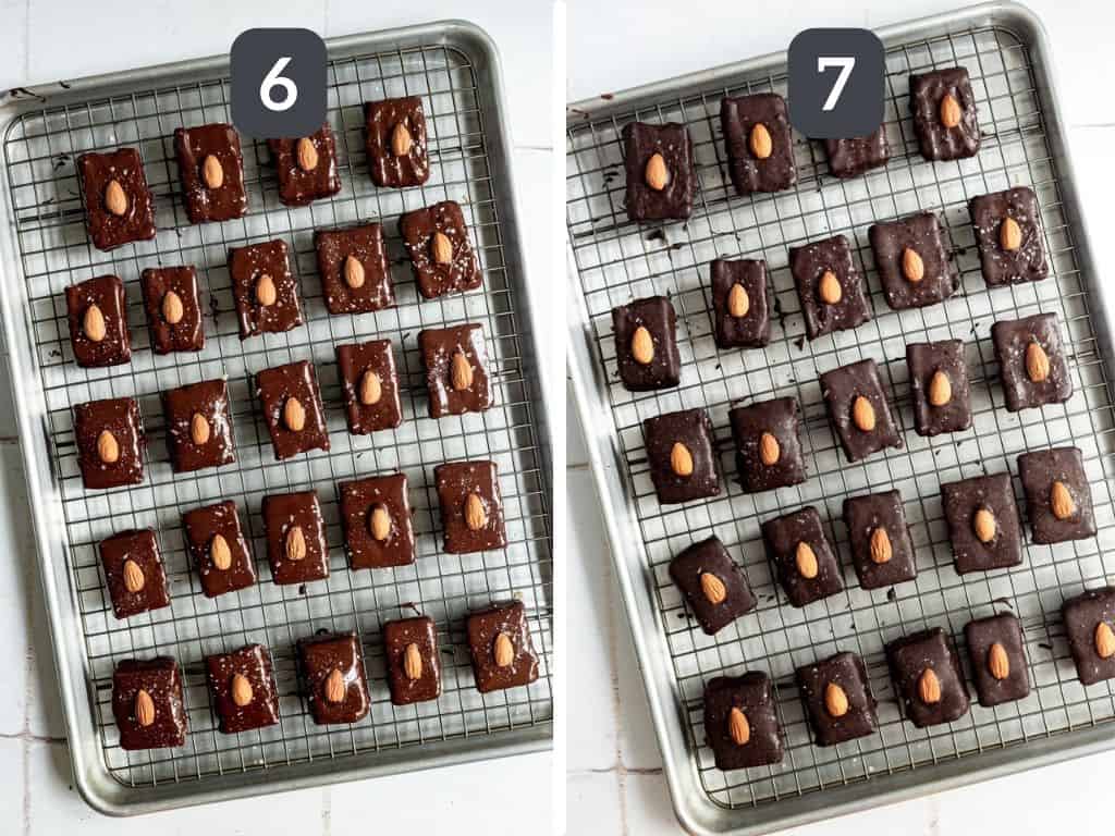 Vegan Almond Joy Bars Steps 6 & 7