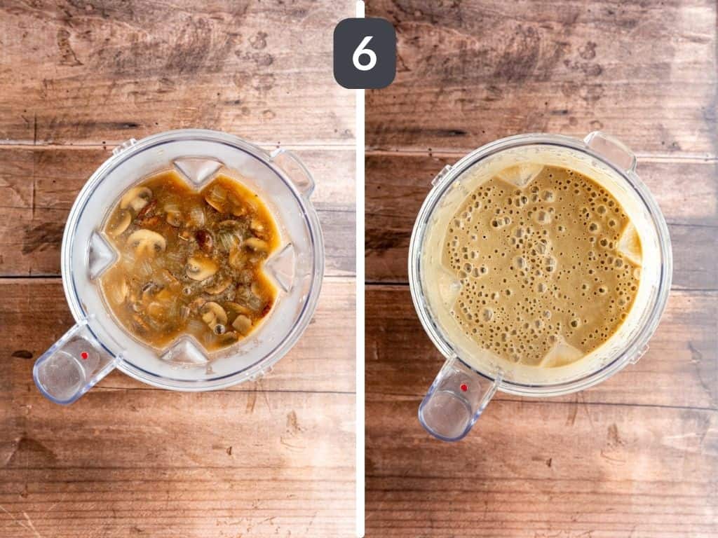 Vegan Cream of Mushroom Soup Step 6