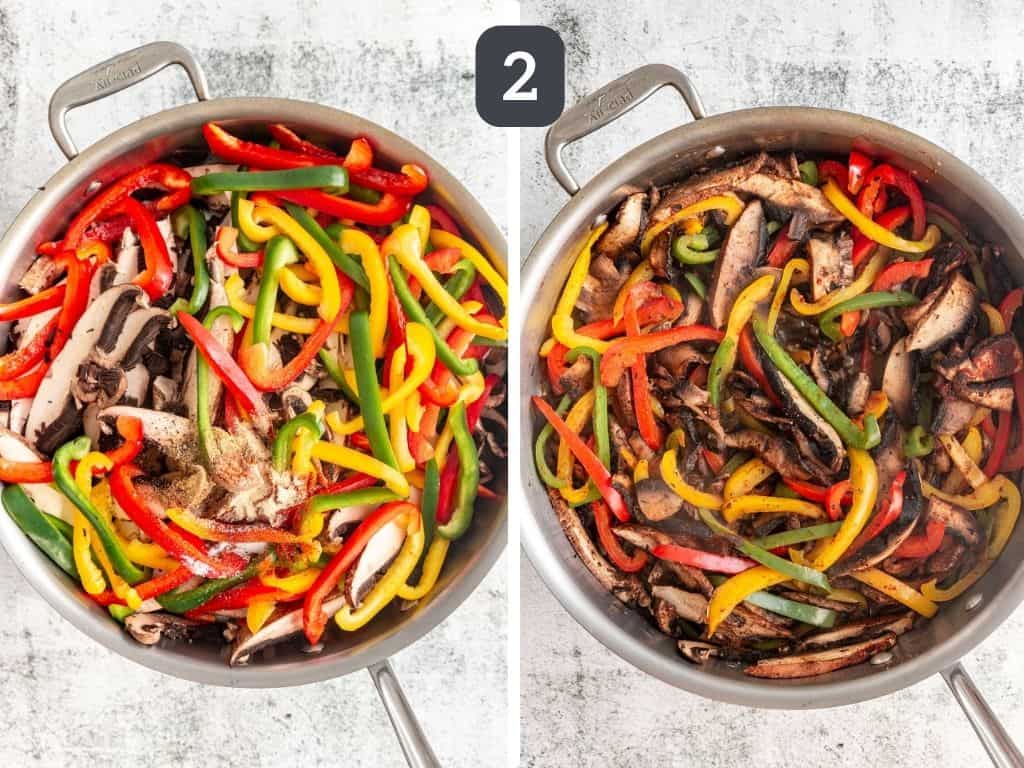 Vegan Fajita Bowls step 2 fajita meat