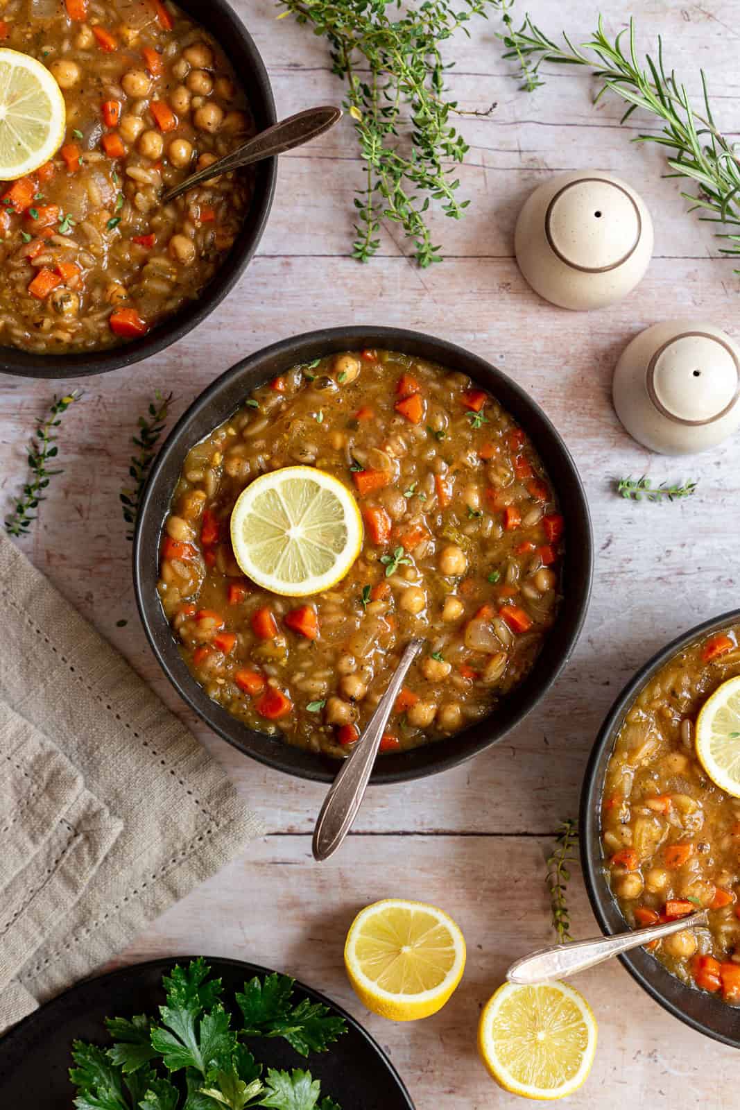 Vegan Orzo Soup