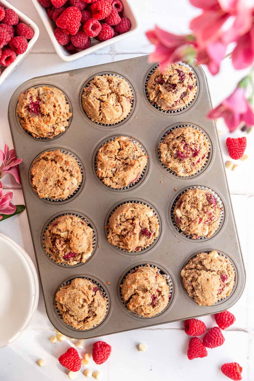 Vegan Raspberry Muffins