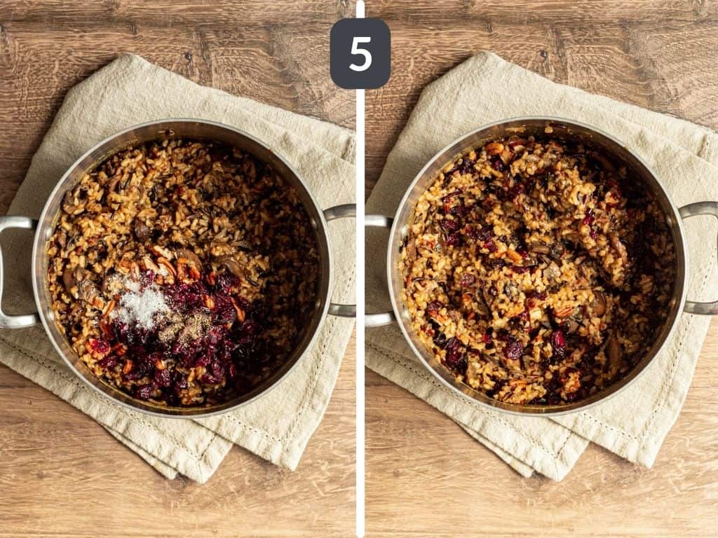 Vegan Wild Rice Stuffed Acorn Squash Step 5