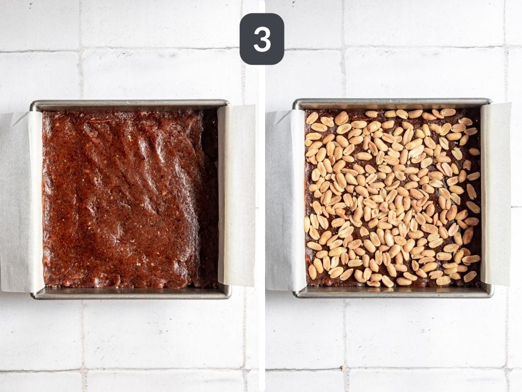 Healthy Vegan Snickers Bars Step 3