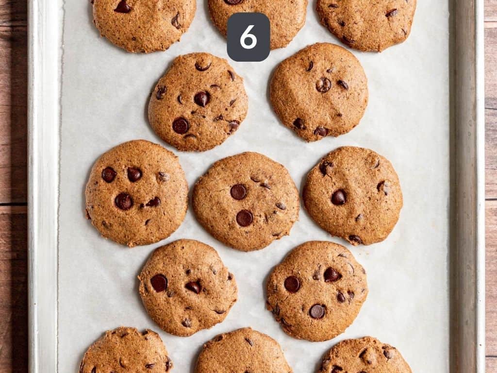 Vegan Coffee Cookies Step 6 - bake and let cool.