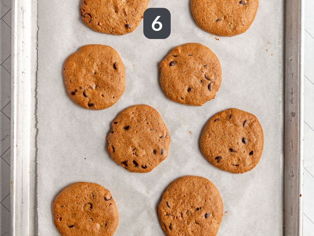 Vegan Oil-Free Chocolate Chip Cookies Step 6 - bake.