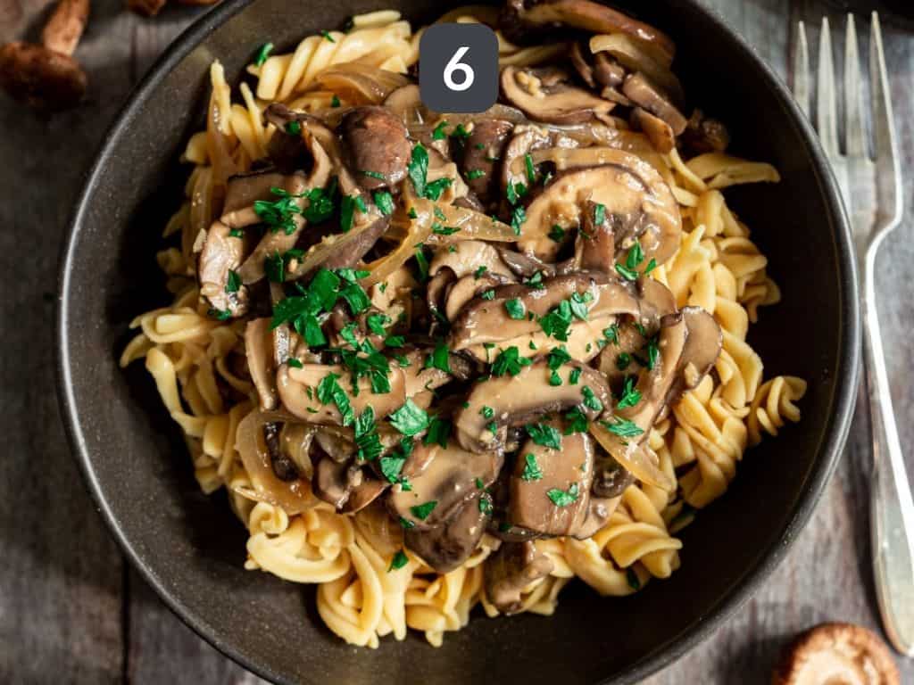 Vegan Gluten Free Mushroom Stroganoff
