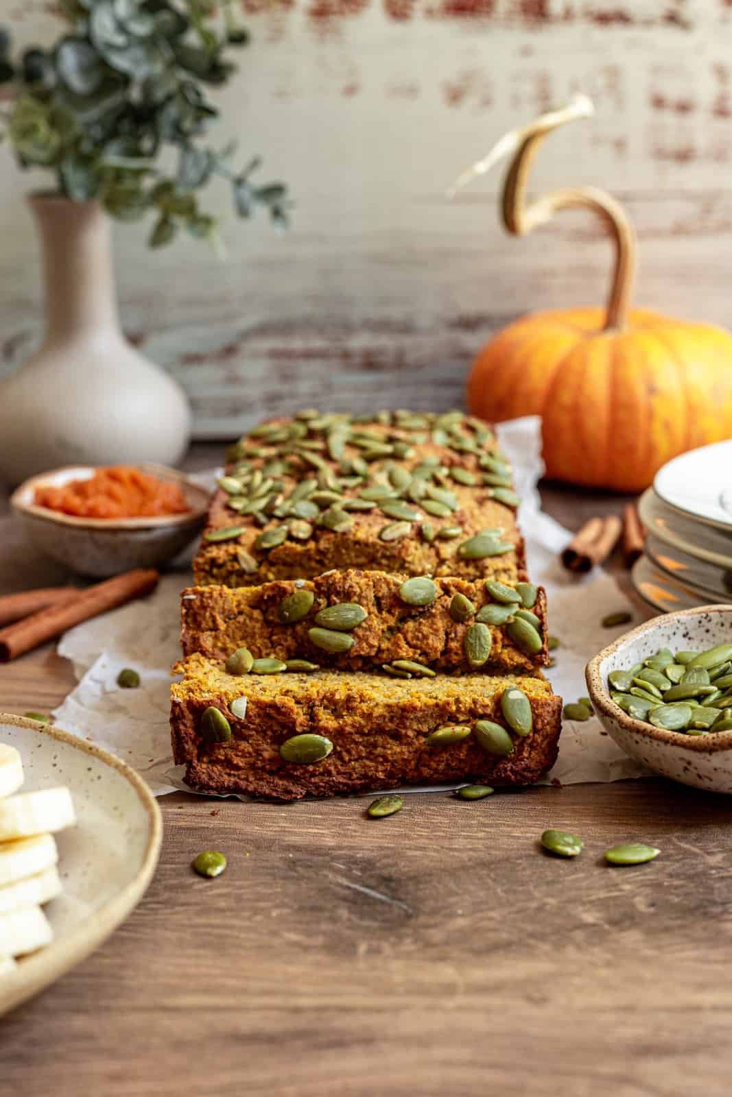 Vegan Pumpkin Banana Bread