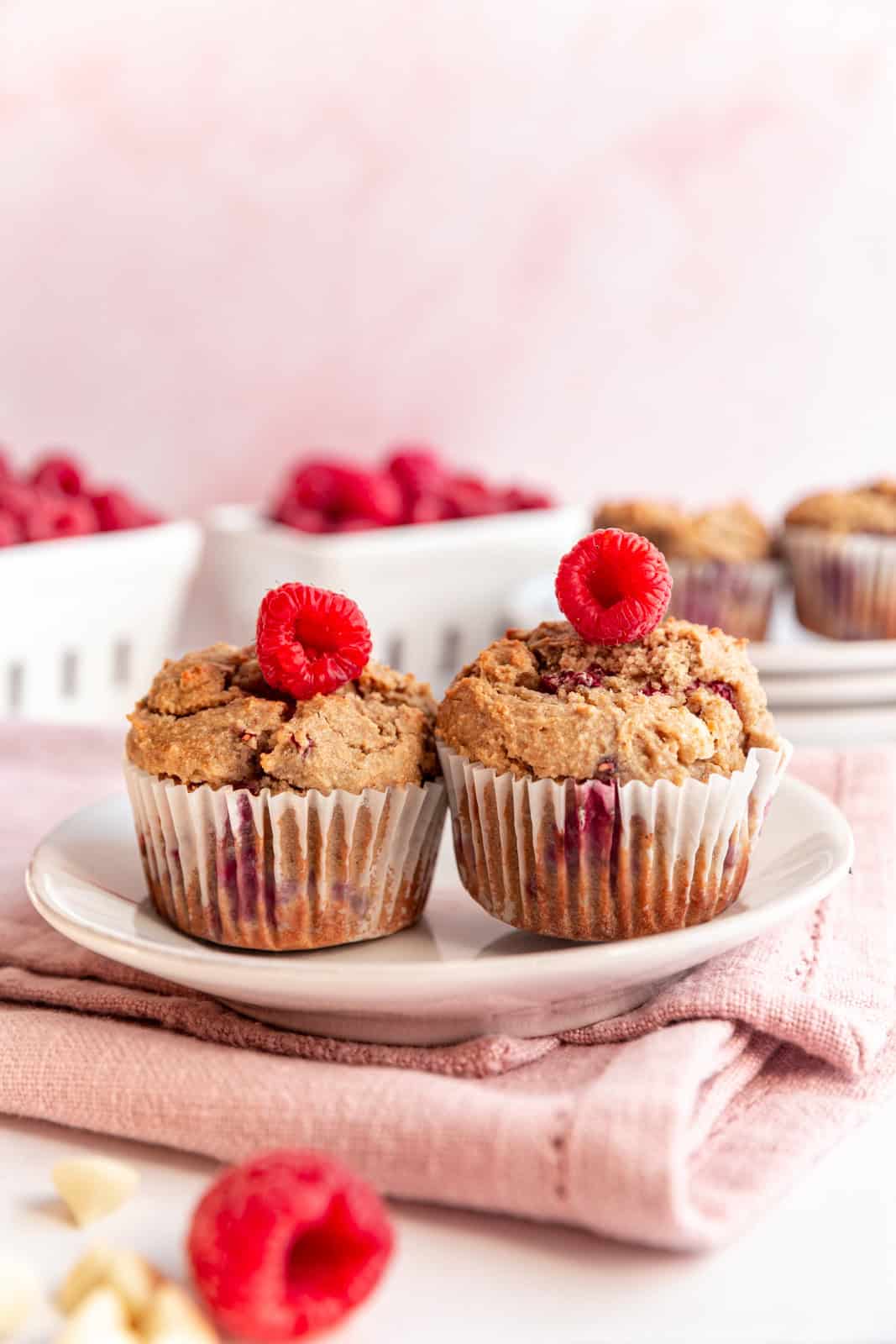 Vegan Raspberry Muffins