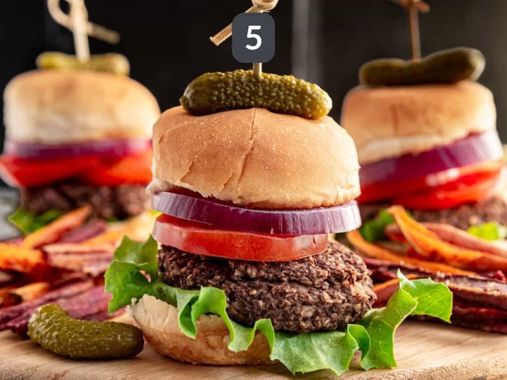 Vegan Sliders served!