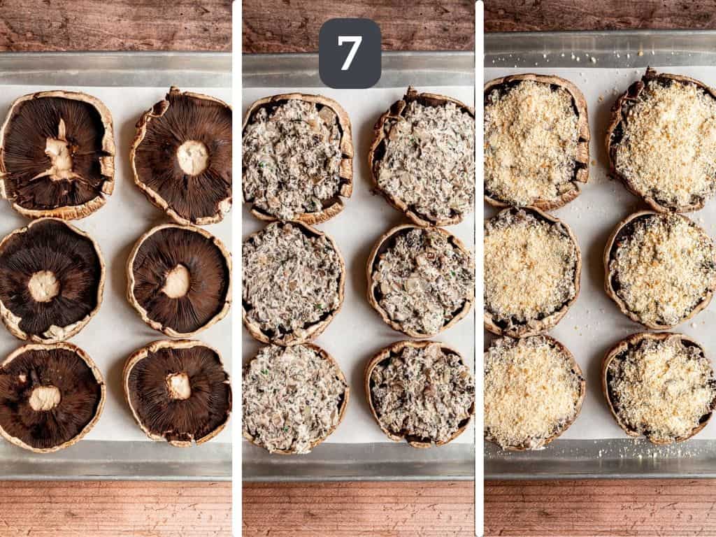 Vegan Stuffed Portobello Mushrooms Step 7 stuff