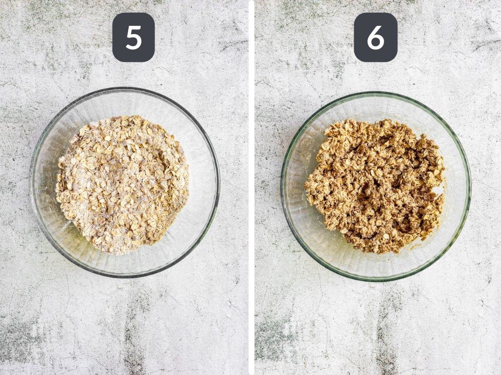 Apple and Blackberry Crumble Steps 5 & 6