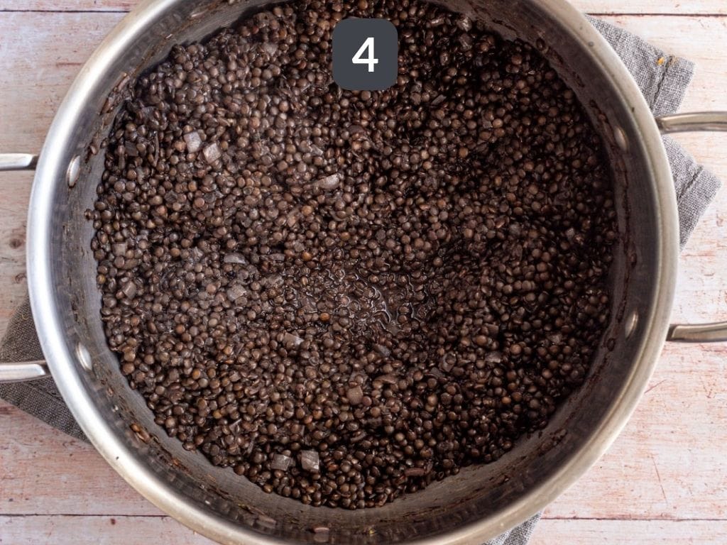 Black Lentil Salad Step 4