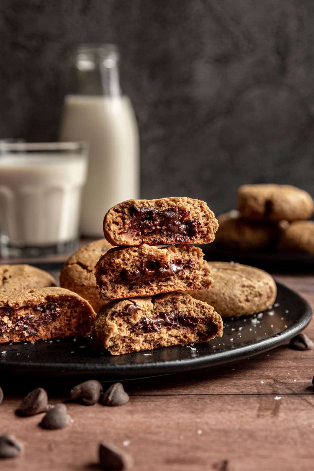 Vegan Chocolate Filled Cookies