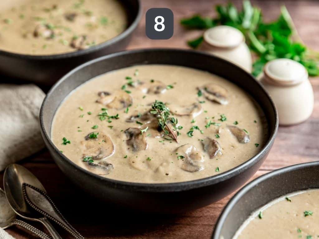 Vegan Cream of Mushroom Soup Step 8