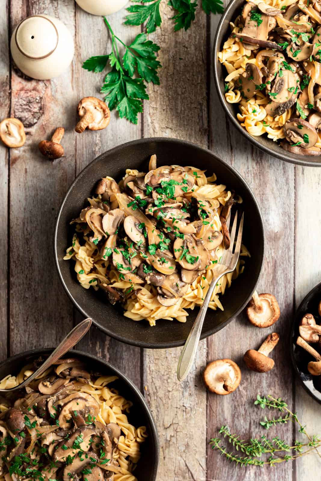 Vegan Gluten Free Mushroom Stroganoff
