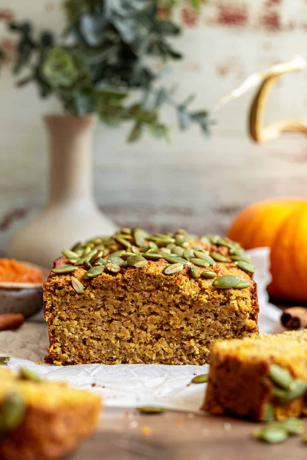 Vegan Pumpkin Banana Bread