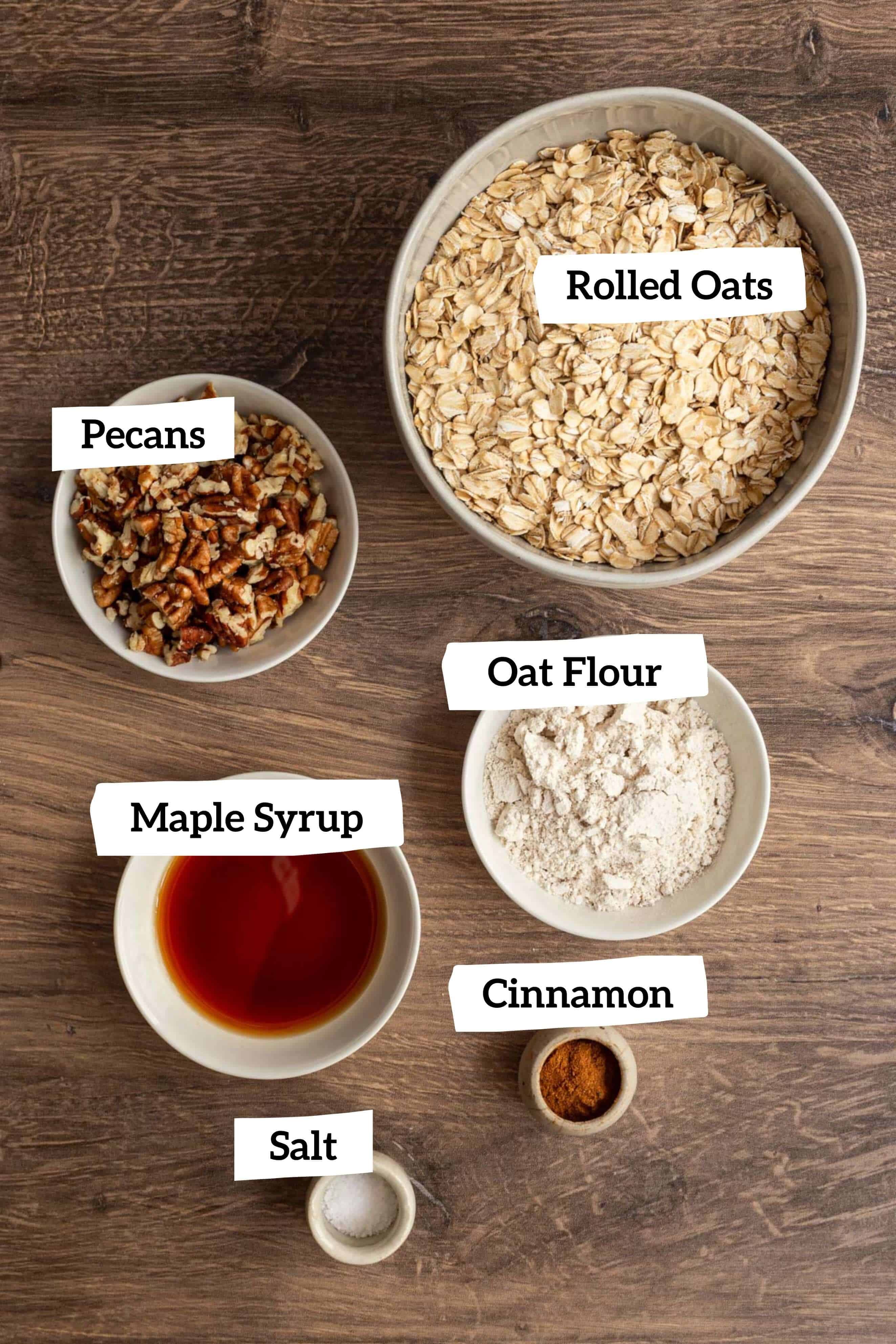 Vegan gluten free cherry crisp crust ingredients.