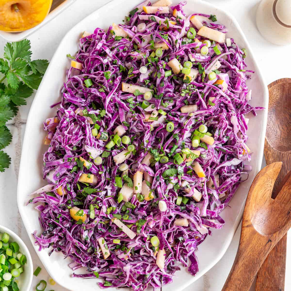 Vegan Red Cabbage Slaw