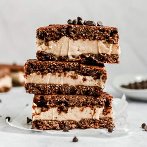 A stack of vegan ice cream sandwiches.
