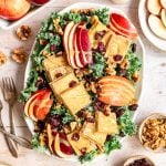 A platter of kale harvest salad.
