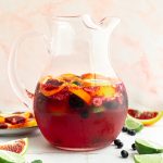 A pitcher of kombucha moscato sangria.