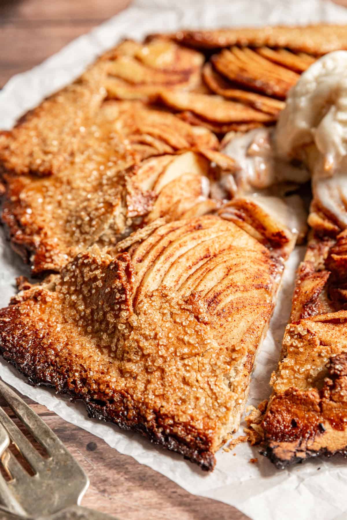 Apple Galette, just sliced.