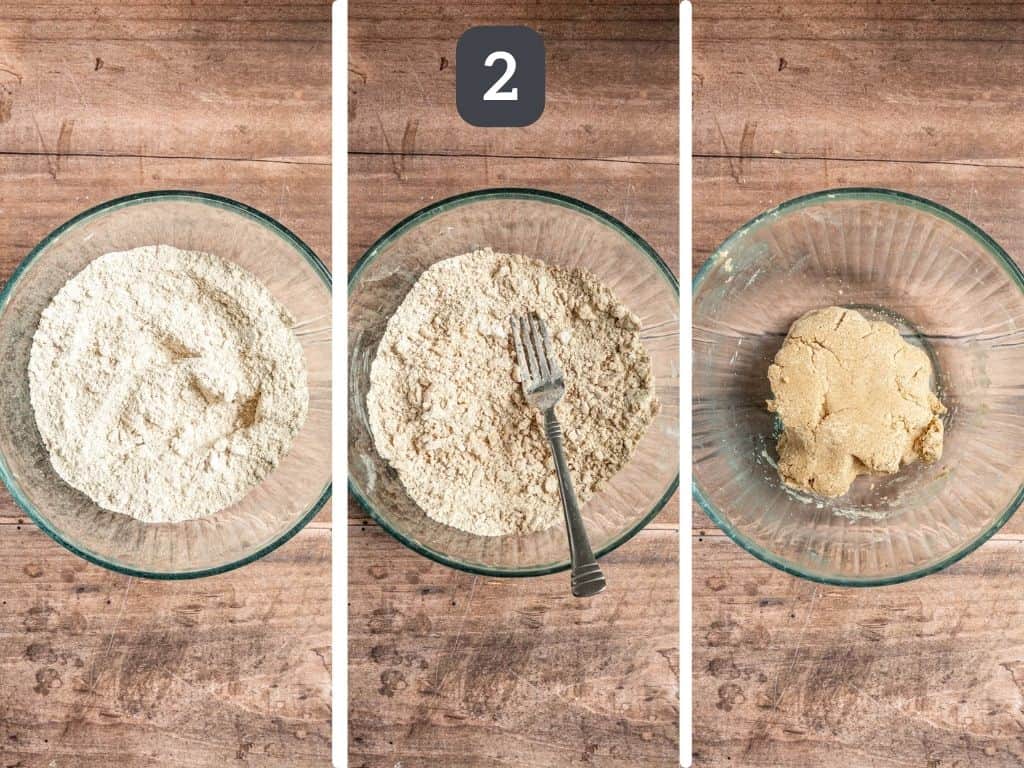 Vegan Apple Galette Step 2 - make the crust.