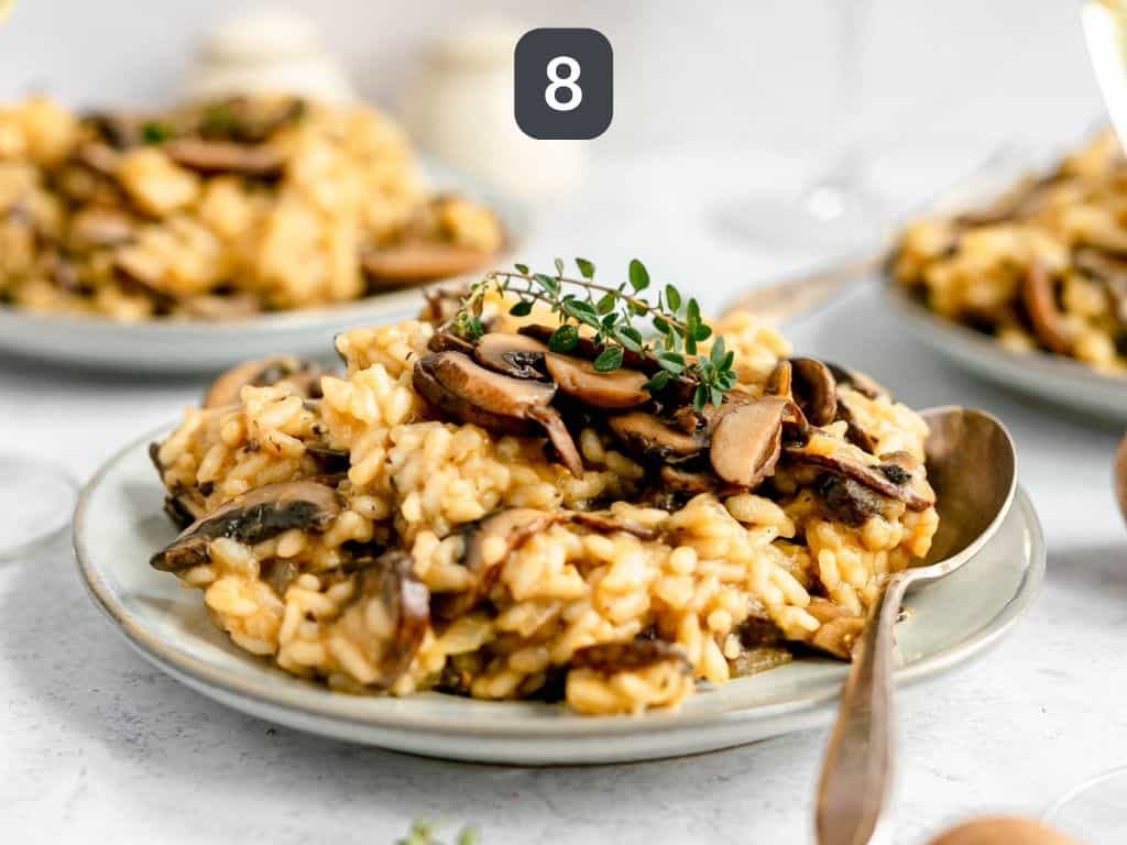 Vegan risotto step 8 - serve!