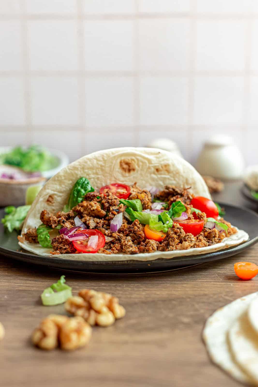 Mushroom Walnut Taco Meat