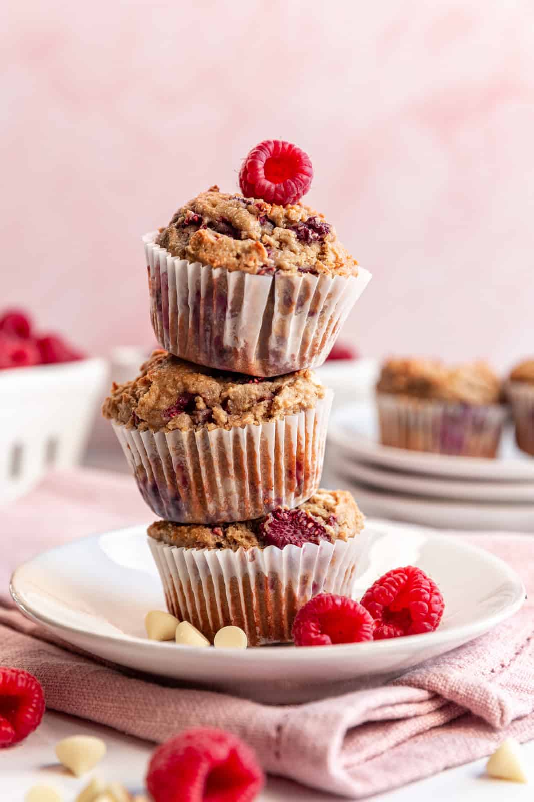 Vegan Raspberry Muffins (Gluten-Free)