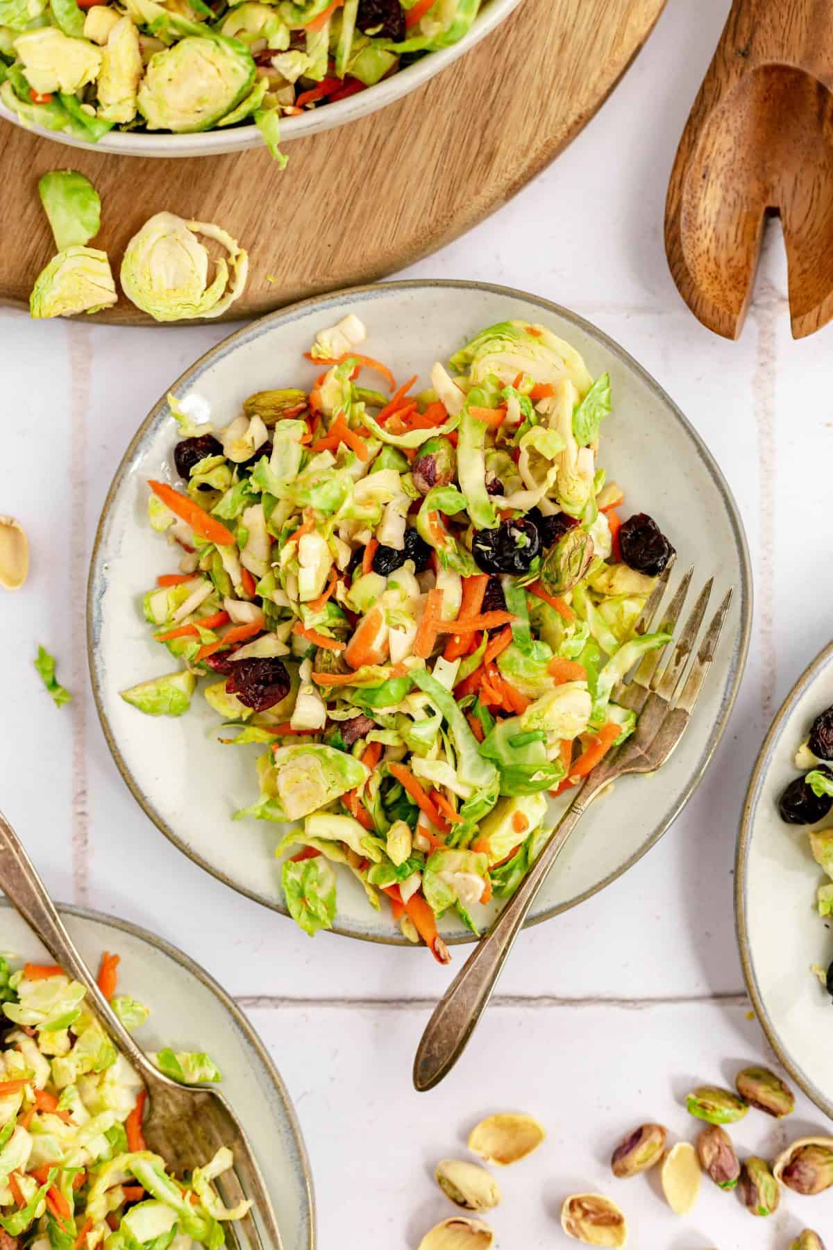 easy Plant-Based Brussels Sprouts Slaw