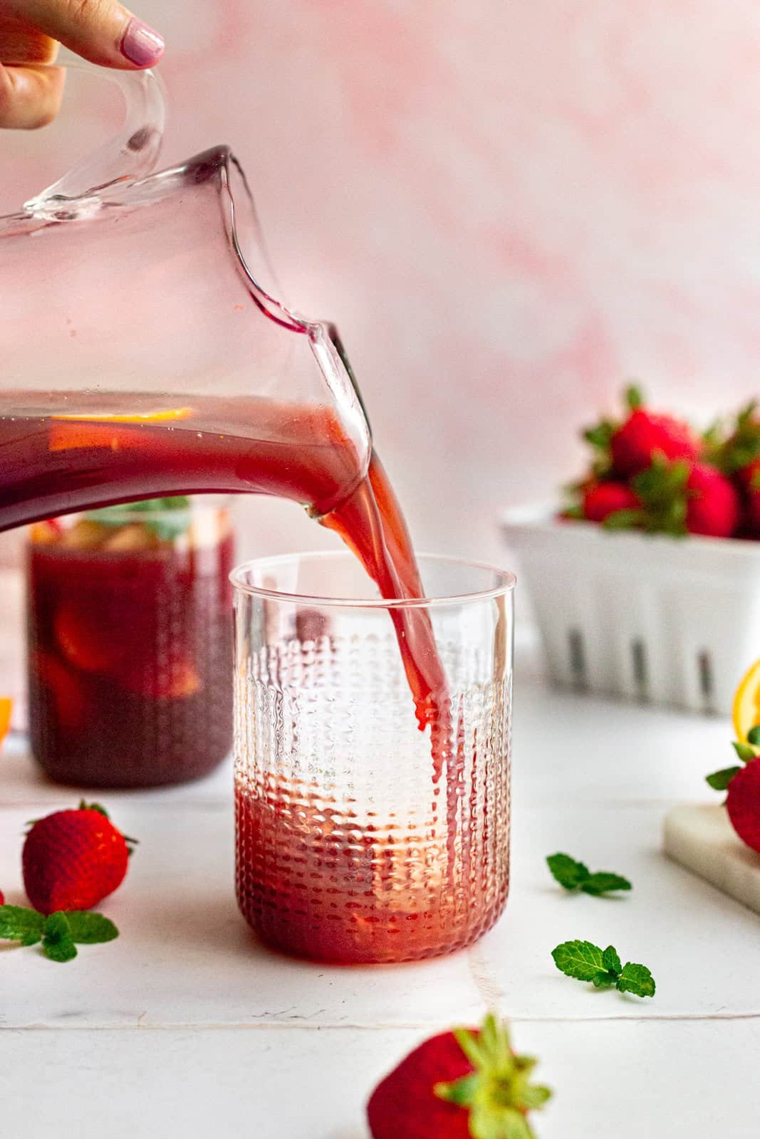 Easy Red Sangria Mocktail