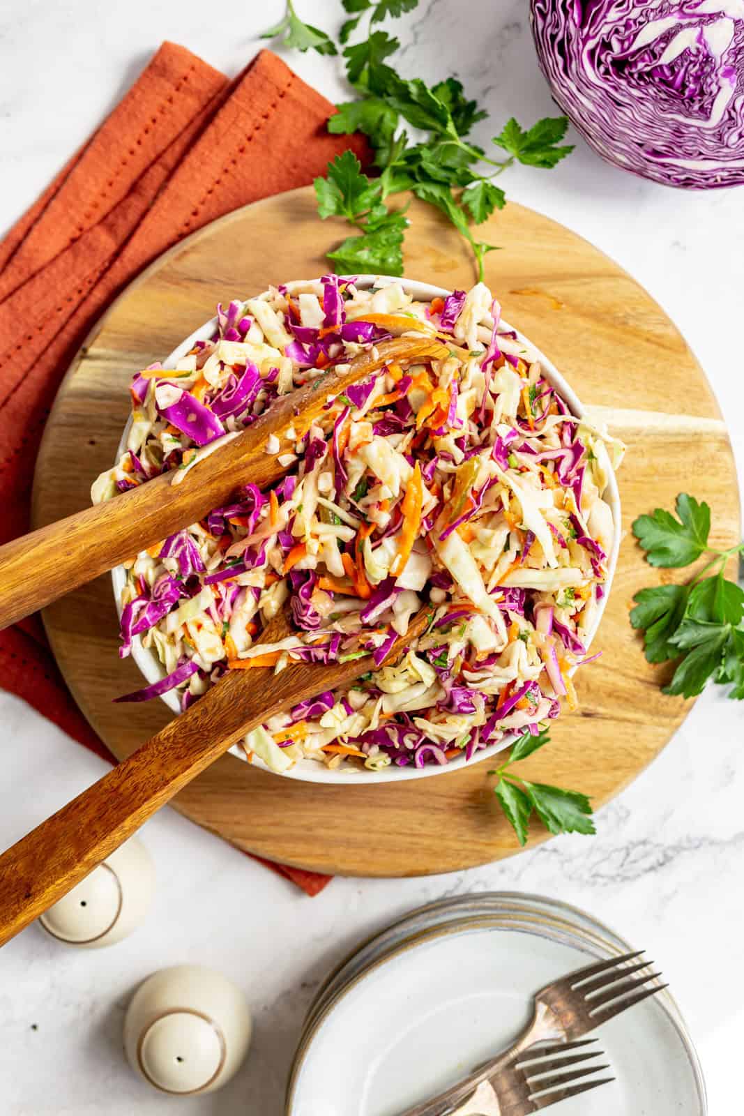 Vegan Coleslaw without Mayo