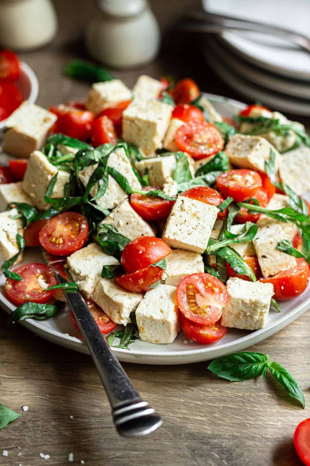 Oil-Free Vegan Caprese Salad