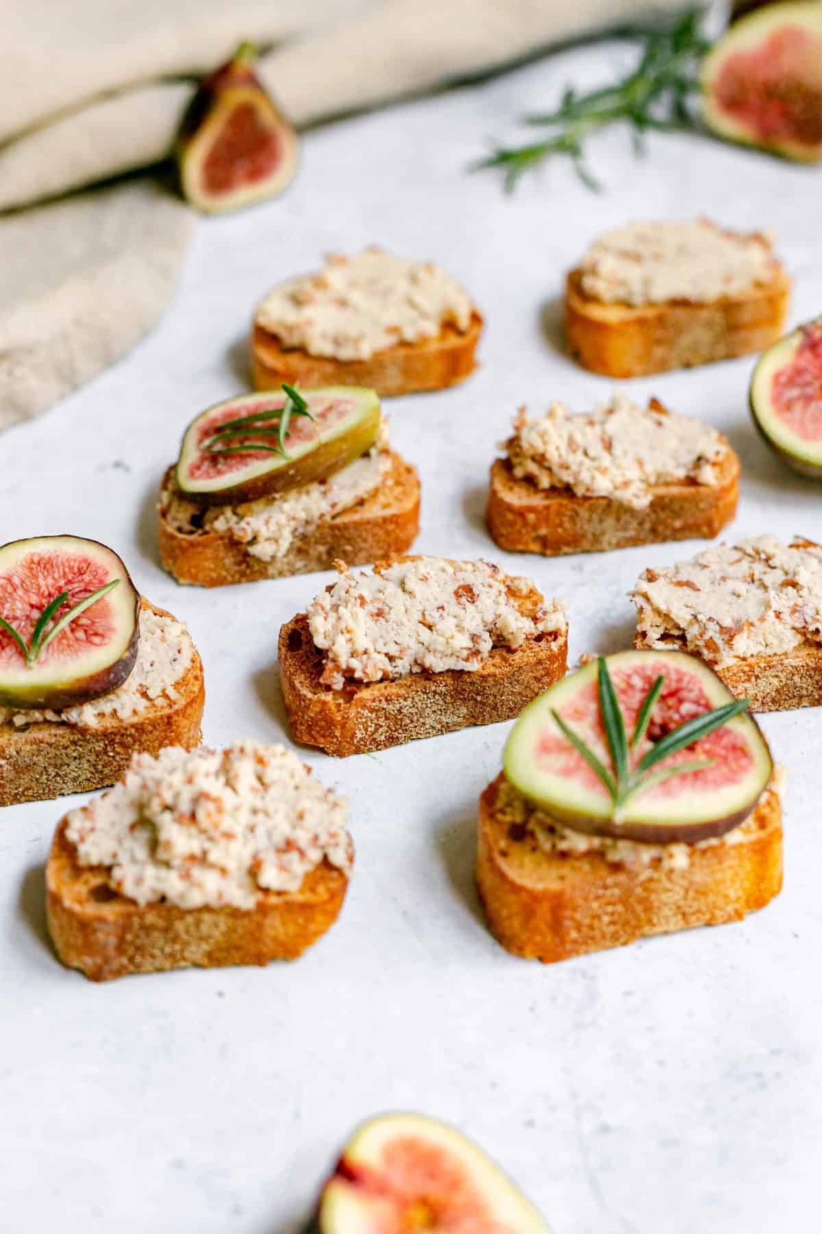 Oil-Free Vegan Crostini Appetizer