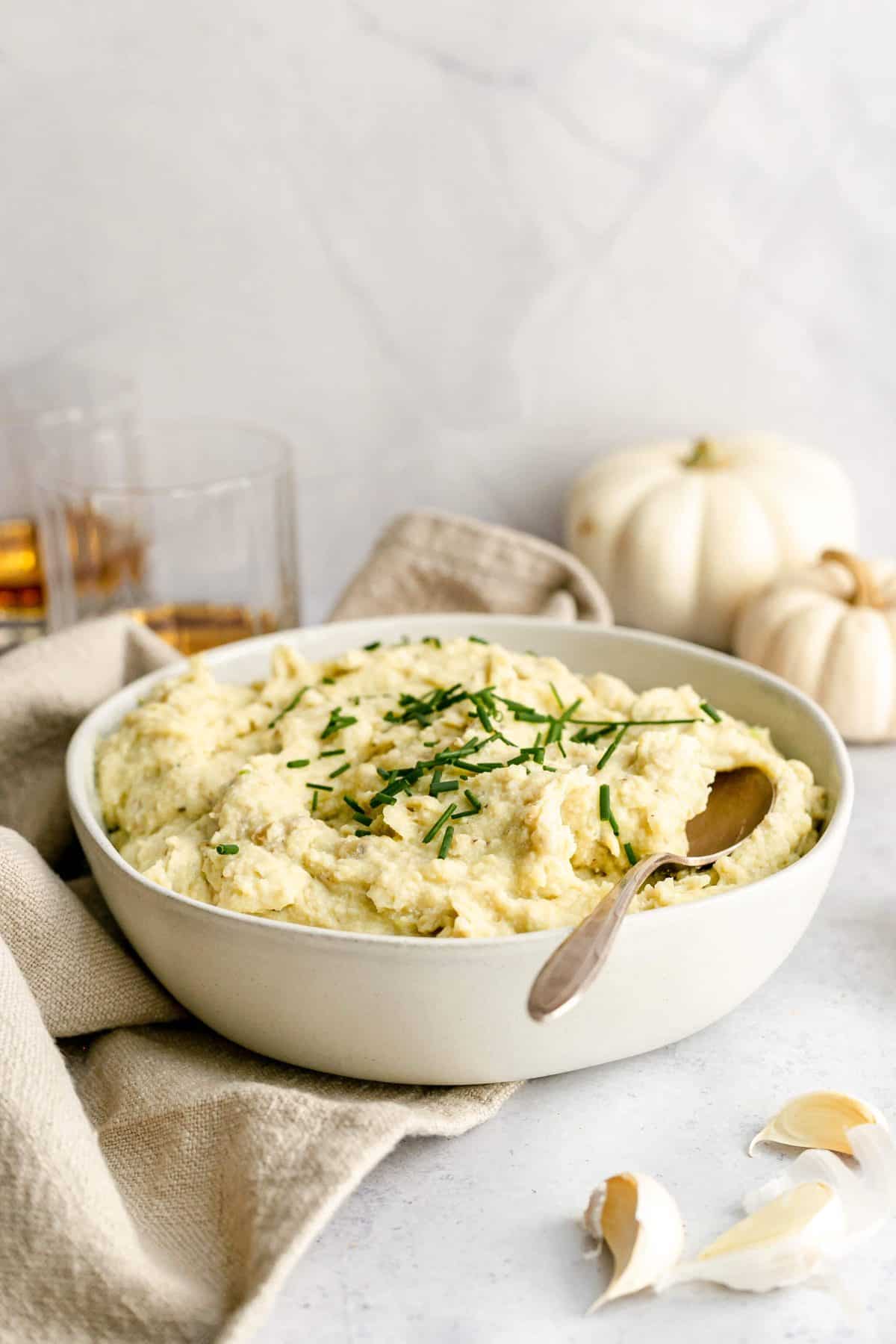 Plant-Based Garlic Bourbon Mashed Potatoes