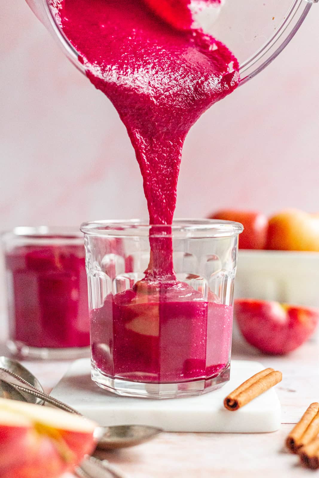Roasted Beet Apple Smoothies