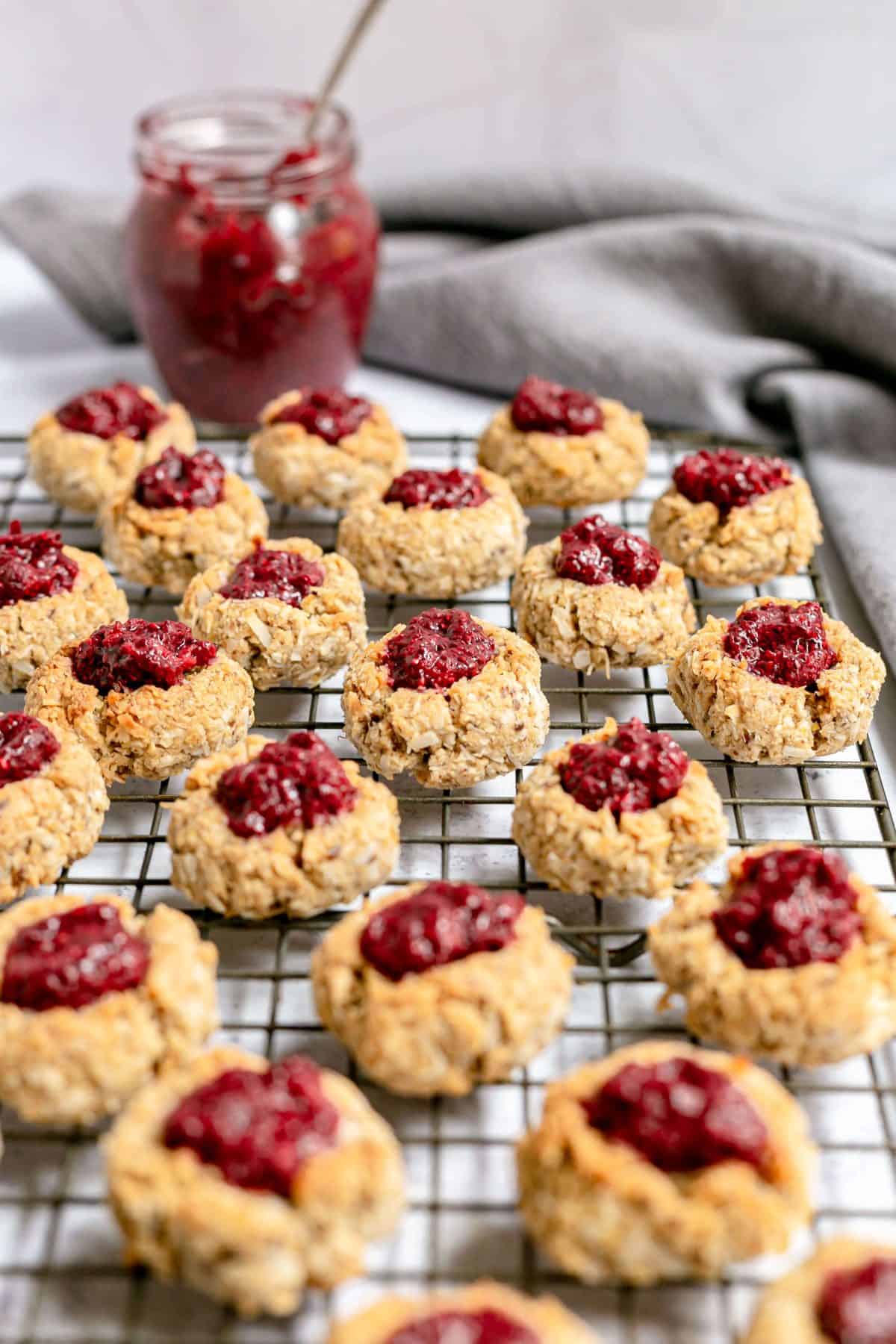 Vegan Coconut Thumbprint Cookies